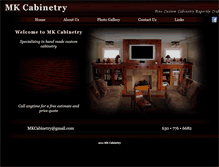 Tablet Screenshot of mkcustomcabinetry.com